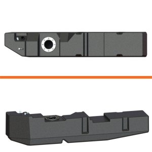 Ford F-250 Mid-Ship Fuel Tank - Titan Fuel Tanks - XXL 51 Gallon, Cross-Linked Polyethylene - `08-`10